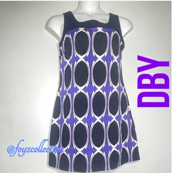 DONATED Women's Purple and Black Midi Dress - Picture 1 of 6